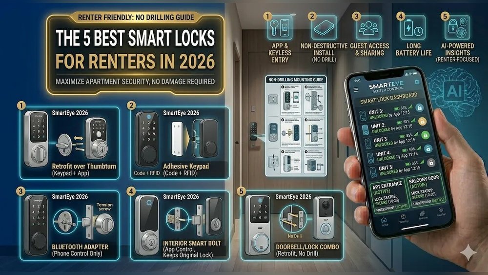 Best Smart Lock for Apartments No Drilling Required